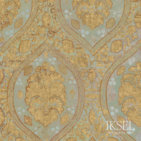 Schumacher Iznik Leaves Original Wallpaper RW115CS01-255