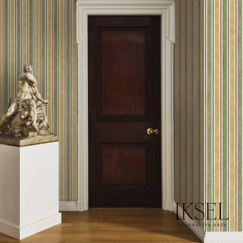 Schumacher Kubilai's Stripe Original Wallpaper RW713CS01-255