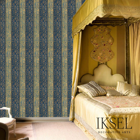 Schumacher Nur Jahan Stripe Original Wallpaper RW922CS01-255