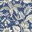 Seabrook Designs Rainforest Leaves Sapphire And Brushed Ebony Wallpaper RY30202