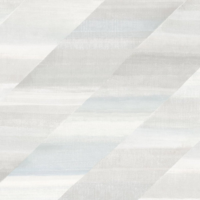 Seabrook Designs Rainbow Diagonals Daydream Gray And Blue Oasis Wallpaper Sample RY30300