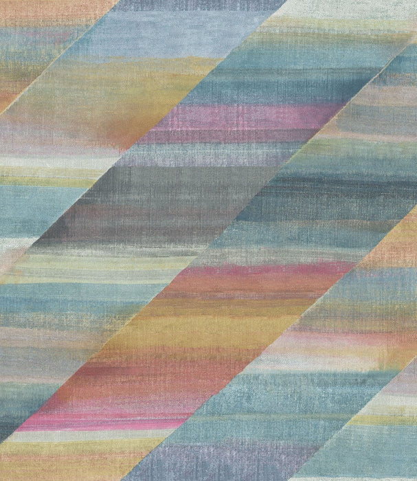 Seabrook Designs Rainbow Diagonals Aged Wine And Antique Gold Wallpaper RY30313