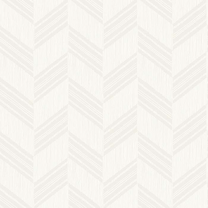 Seabrook Designs Boho Chevron Stripe Gray Mist And Ivory Wallpaper Sample RY30400