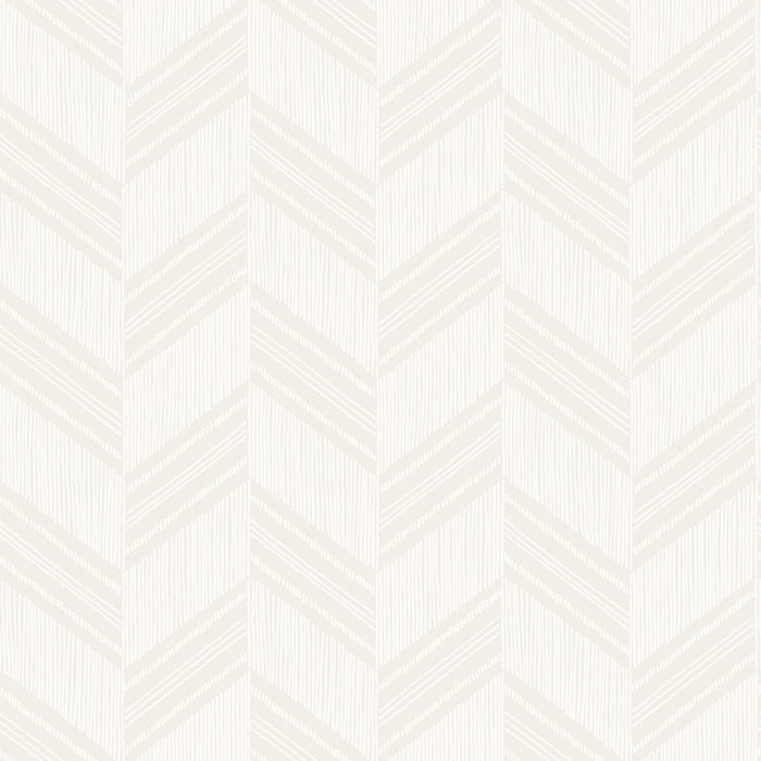 Seabrook Designs Boho Chevron Stripe Daydream Gray And Ivory Wallpaper RY30410