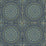 Seabrook Designs Mandala Boho Tile Navy Blue And Dandelion Wallpaper Sample RY30712