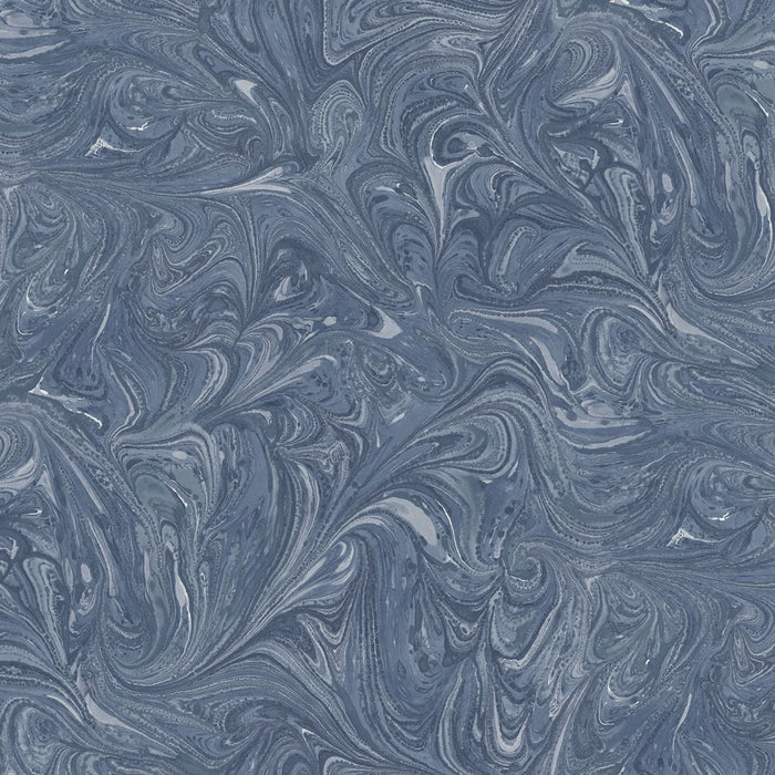 Seabrook Designs Sierra Marble Washed Denim Wallpaper RY31102