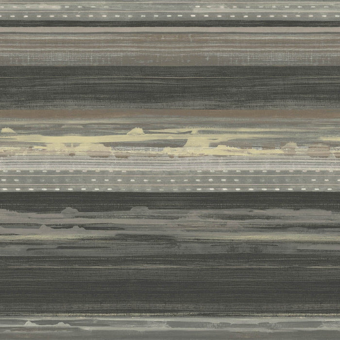 Seabrook Designs Horizon Brushed Stripe Brushed Ebony, Walnut, And Blonde Wallpaper Sample RY31320