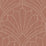 Seabrook Designs Scallop Medallion Redwood And Ivory Wallpaper Sample RY31501