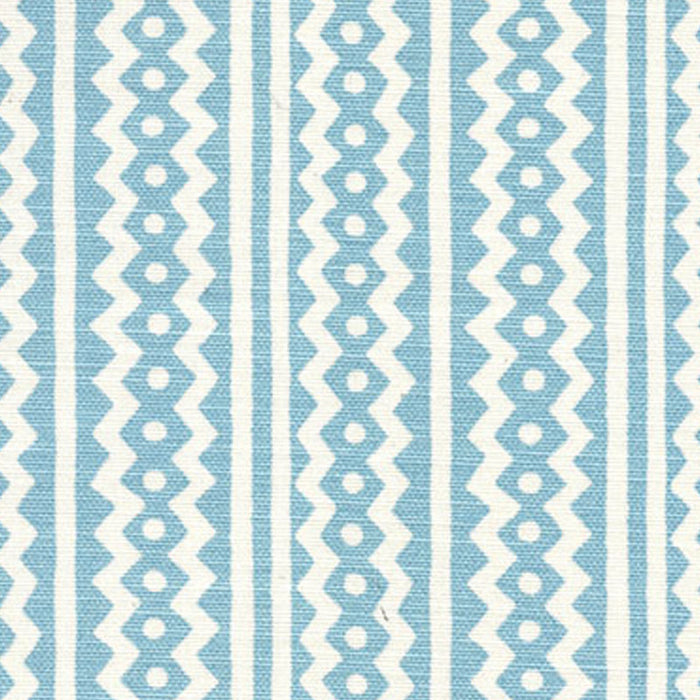 Alan Campbell Ric Rac Pale Blue Sky Fabric Sample AC935-11