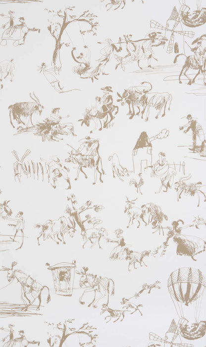 Pierre Frey Toile De Joie Plume Wallpaper FP343001