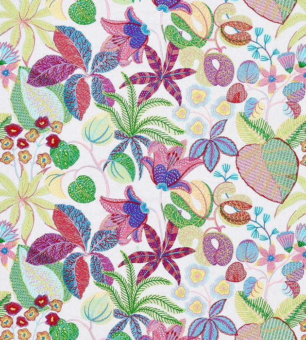 Old World Weavers Greenhouse Bouquet Fabric Sample S7 00015400