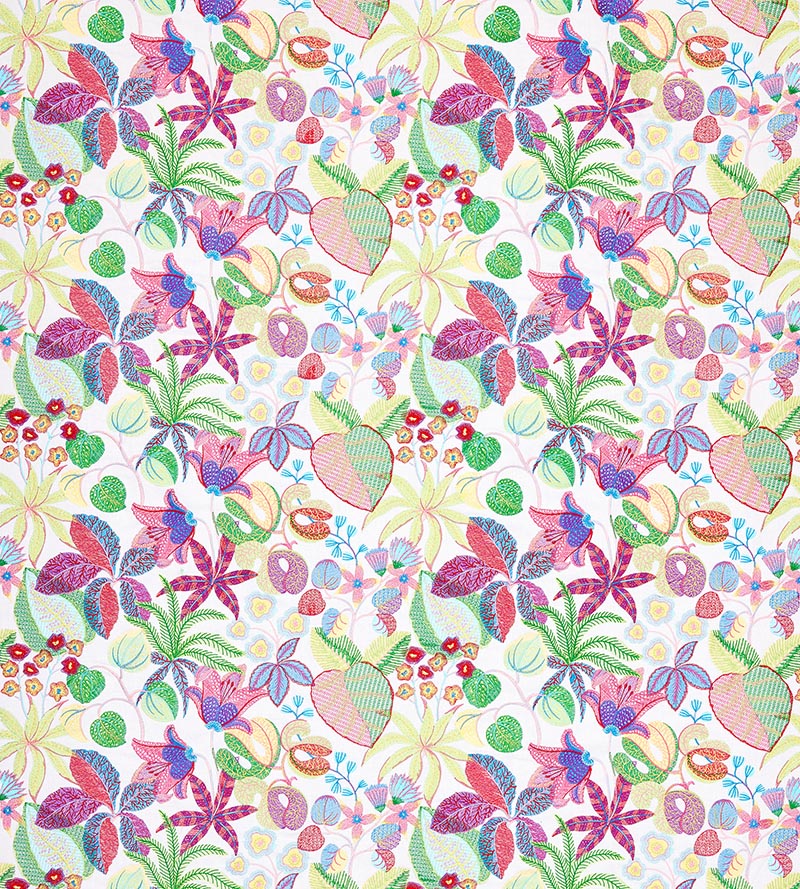 Old World Weavers Greenhouse Bouquet Fabric Sample S7 00015400