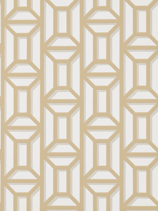 Pierre Frey Decor Imperial Beige Wallpaper Sample FP753001