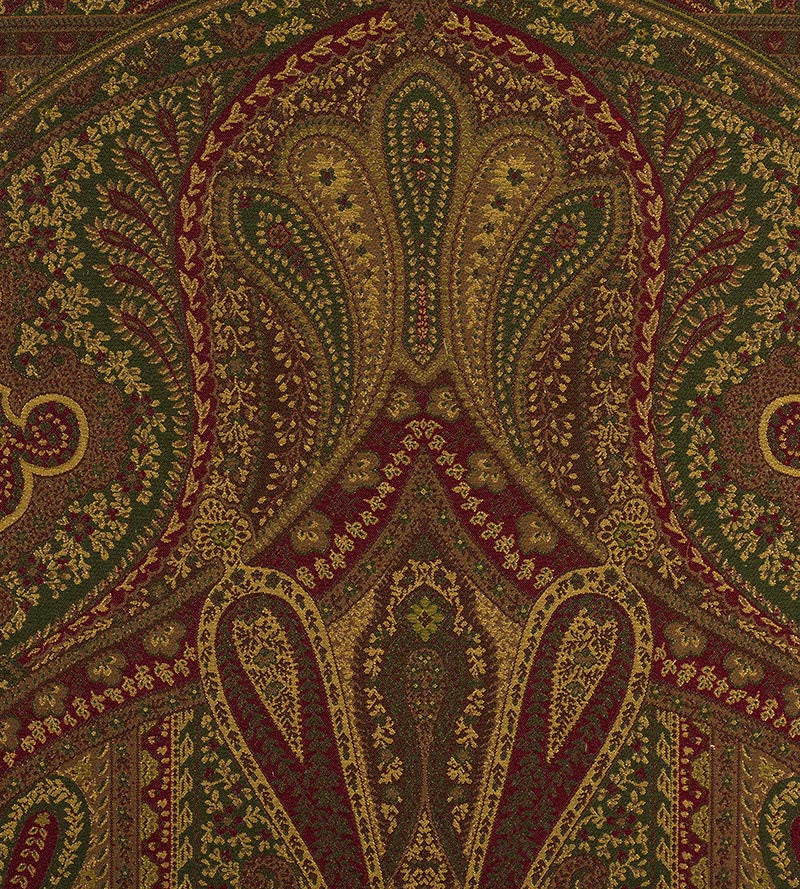 Old World Weavers Cachemire Persiano Marrone Fabric SB 00960343