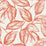 Seabrook Designs Beckett Sketched Leaves Rich Coral Wallpaper SC20001