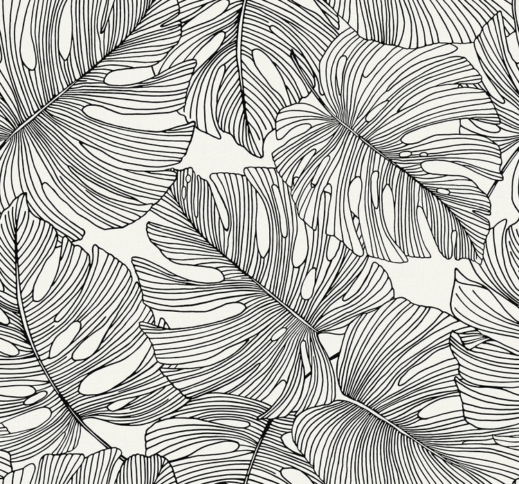 Seabrook Designs Tarra Monstera Leaf Contrasto Wallpaper SC20200