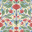 Seabrook Designs Carmela Folk Floral Primaries Wallpaper Sample SC20601