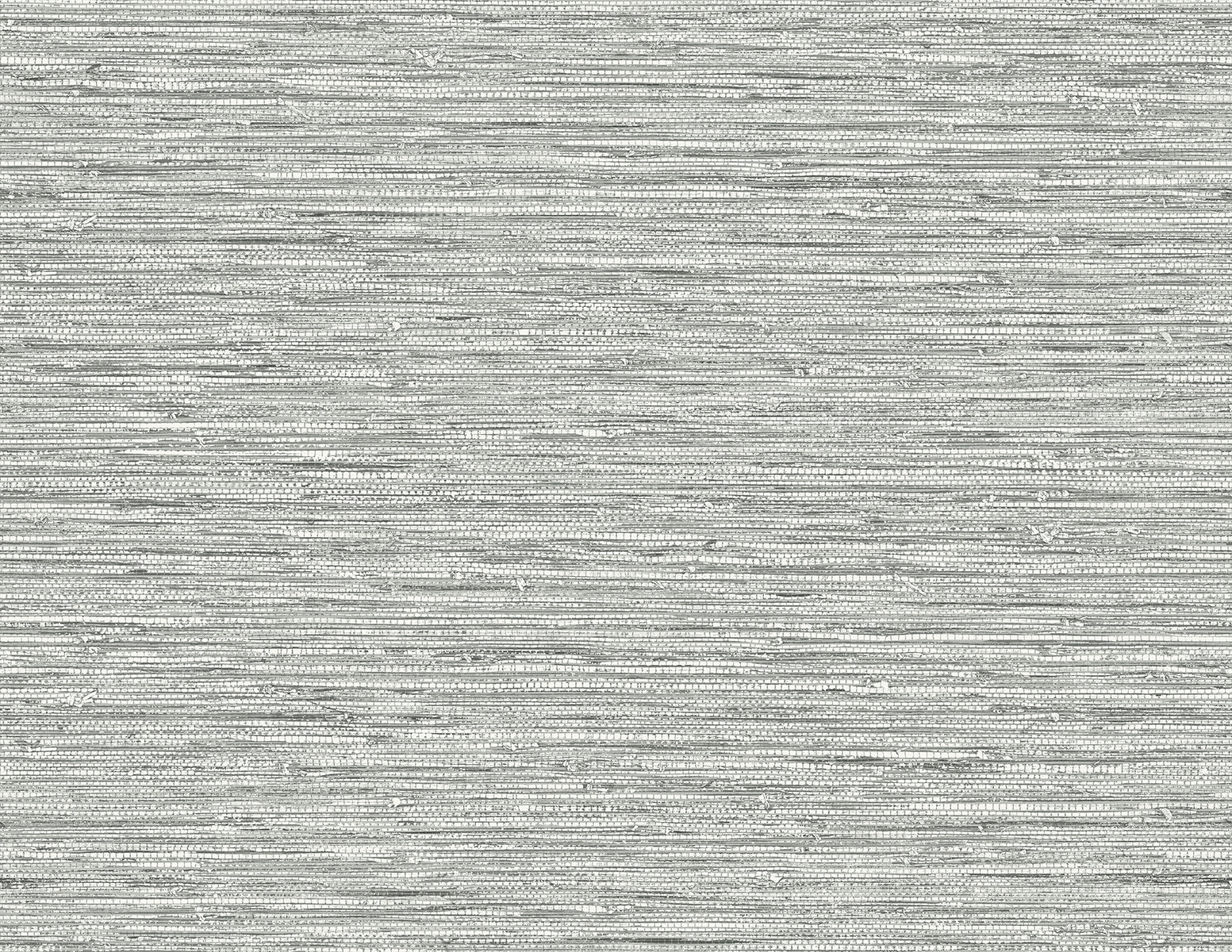 Seabrook Designs Isla Faux Jute Half Moon Grey Wallpaper Sample SC20908