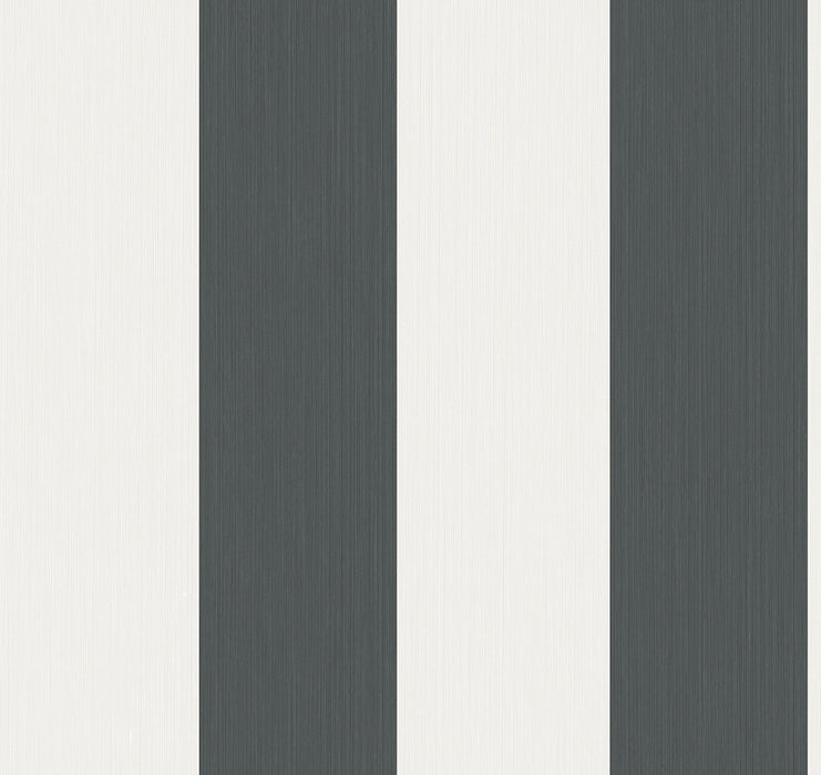 Seabrook Designs Dylan Striped Stringcloth Deep Grey Wallpaper Sample SC21008