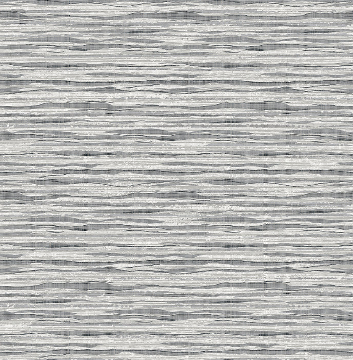 Seabrook Designs Skye Wave Stringcloth Rainy Day Surf Wallpaper Sample SC21100