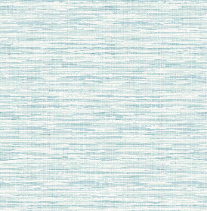 Seabrook Designs Skye Wave Stringcloth Pool Ripple Wallpaper Sample SC21102