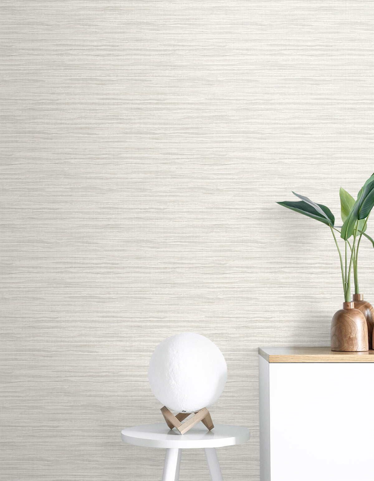 Seabrook Designs Skye Wave Stringcloth Barley White Wallpaper SC21108