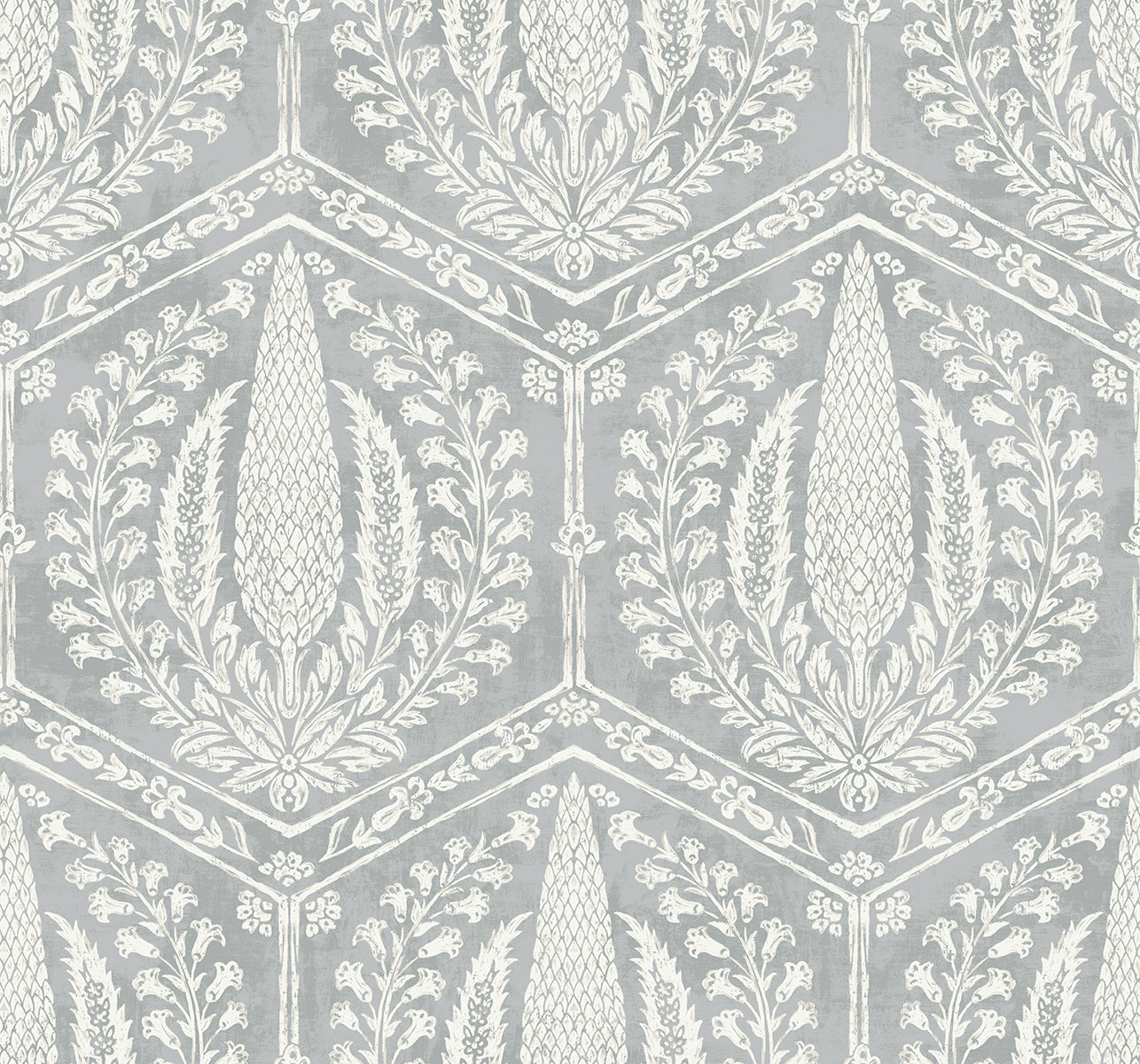 Seabrook Designs Cyrus Harvest Horizon Grey Wallpaper SC21408