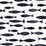 Seabrook Designs Bay Fish Black And White Wallpaper SC21500