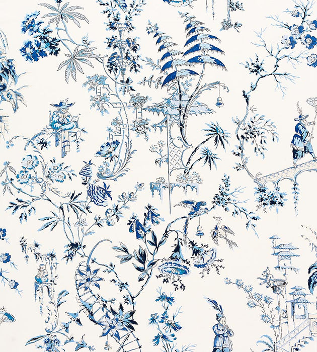 Scalamandre Nanjing China Blue Fabric SC 000116552