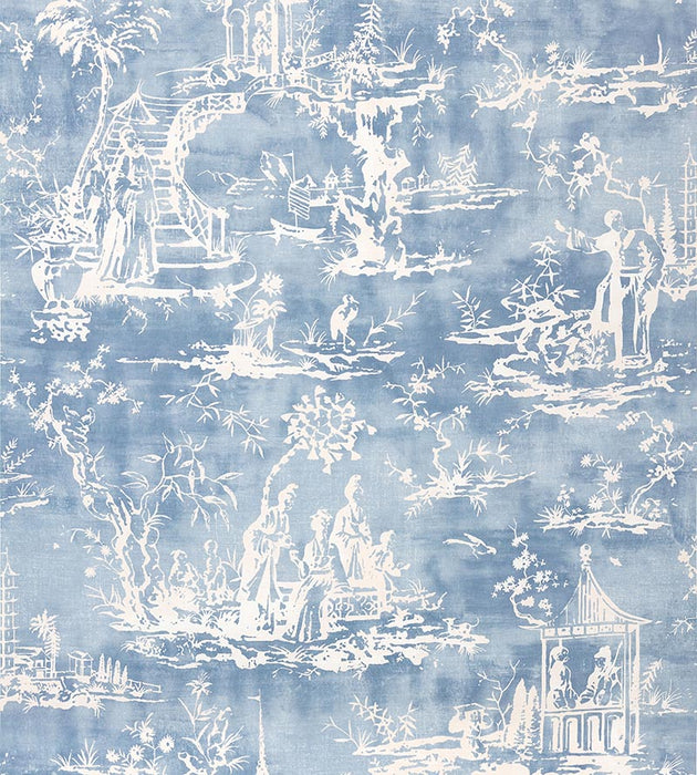 Scalamandre Summer Palace Sky Fabric SC 000116561