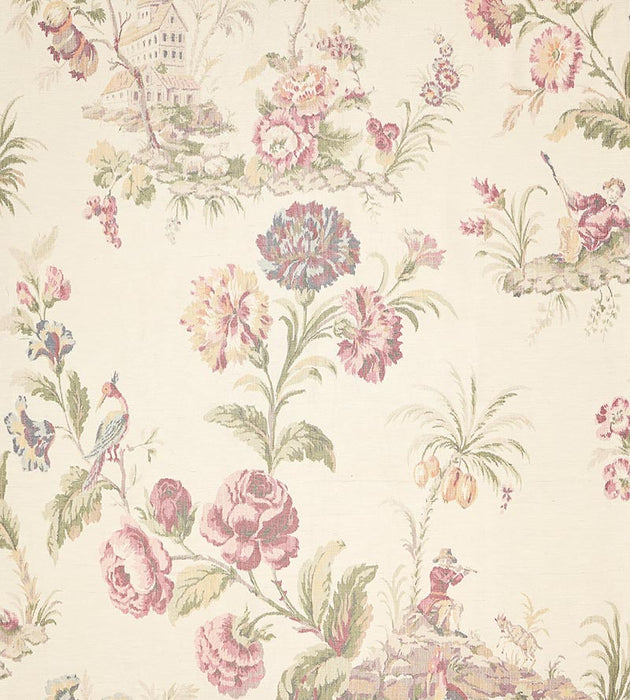 Scalamandre Somerset Silk Warp Print Bloom Fabric SC 000116585