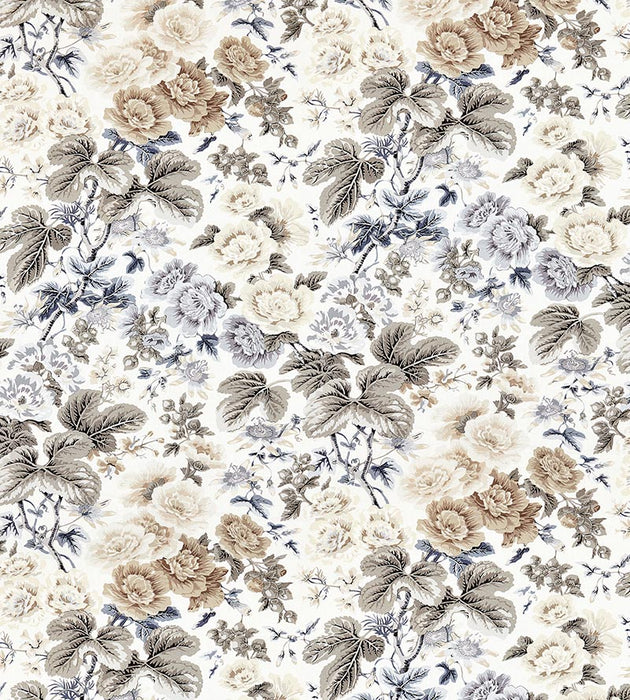 Scalamandre Highgrove Linen Print Winter Sky Fabric SC 000116595