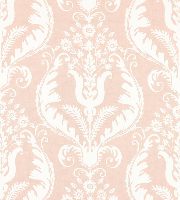 Scalamandre Primavera Linen Print Blush Fabric SC 000116597