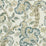 Scalamandre Cumbria Hand Block Print Aquamarine On Ivory Fabric SC 000116603