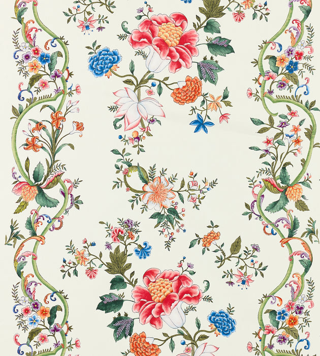 Scalamandre Camellia Trellis Cream Multi Fabric SC 000116648