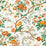 Scalamandre Persephone Print Persimmon Fabric Sample SC 000116651