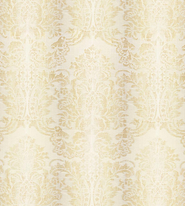 Scalamandre Sorrento Linen Damask Parchment Fabric SC 000127093