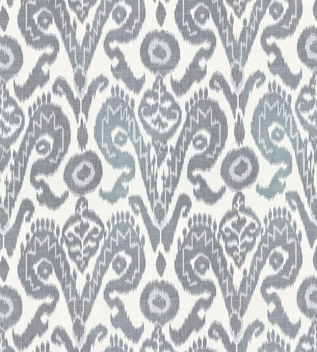 Scalamandre Bukhara Silk Ikat Indigo Fabric SC 000127097