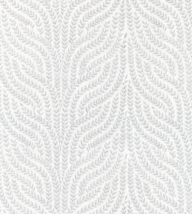 Scalamandre Willow Vine Embroidery Aquamarine Fabric SC 000127125