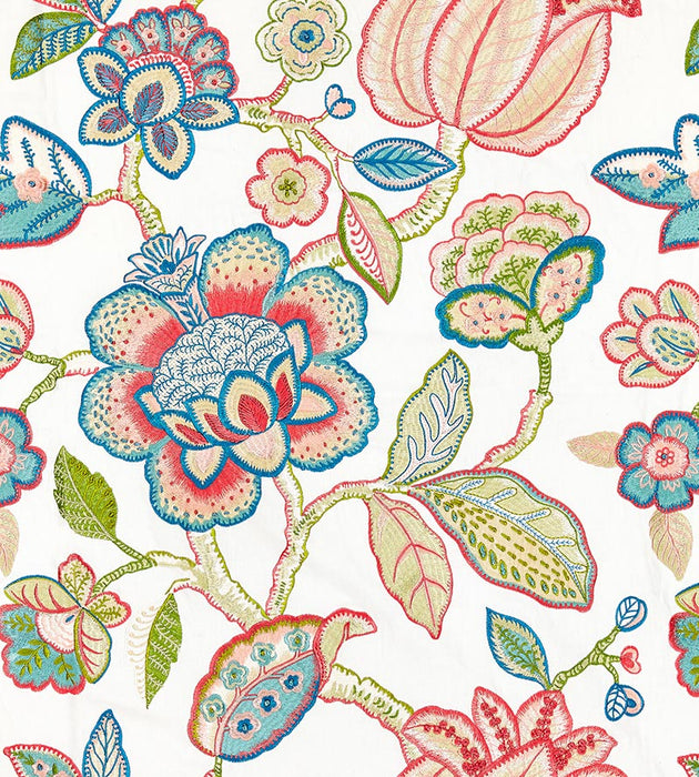 Scalamandre Coromandel Embroidery Bloom Fabric SC 000127126