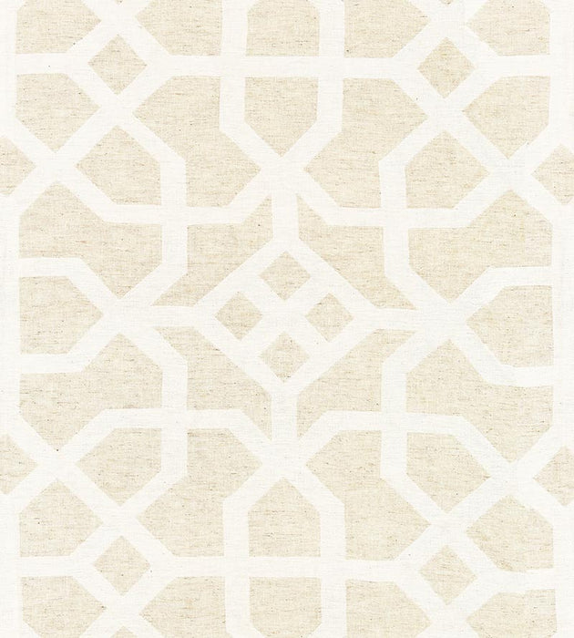 Scalamandre Linen Lattice Natural & Ivory Fabric SC 000127149