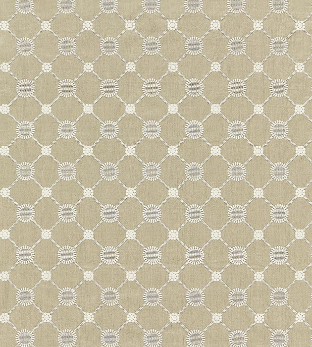 Scalamandre Gustavian Diamond Flax Fabric SC 000127161