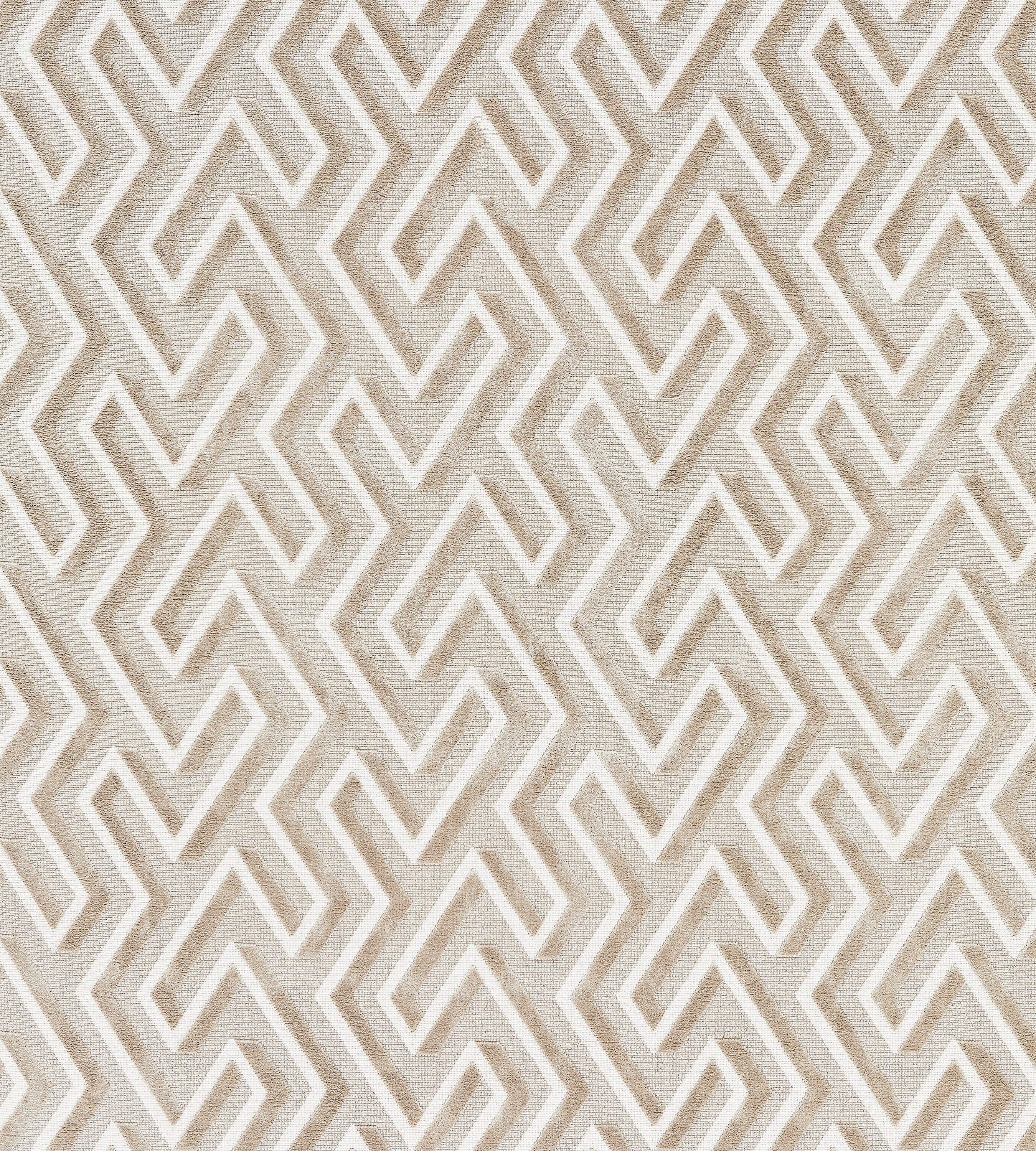 Scalamandre Maze Velvet Latte Fabric Sample SC 000127237