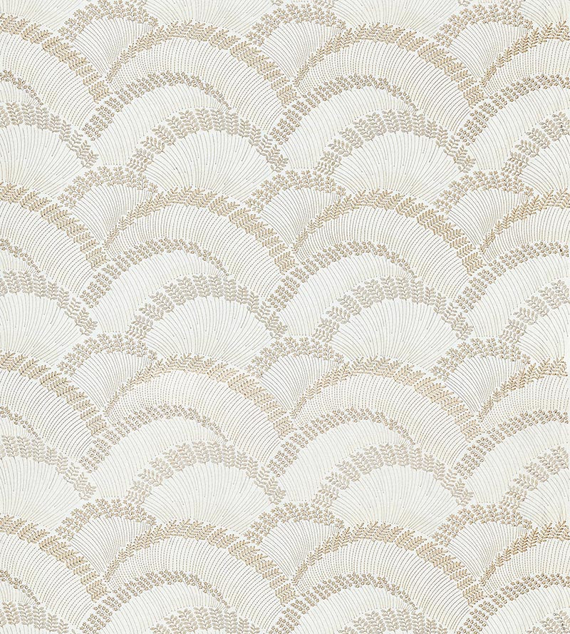 Scalamandre Lovegrass Embroidery Latte Fabric SC 000127256