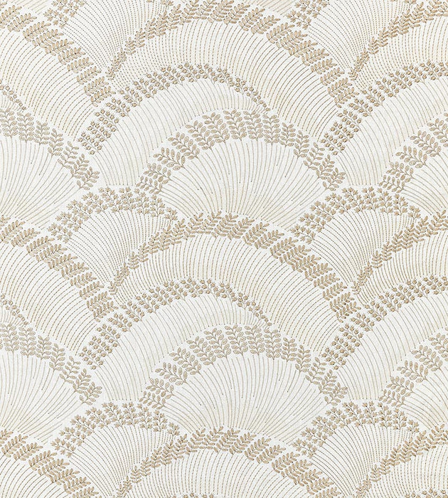 Scalamandre Lovegrass Embroidery Latte Fabric SC 000127256