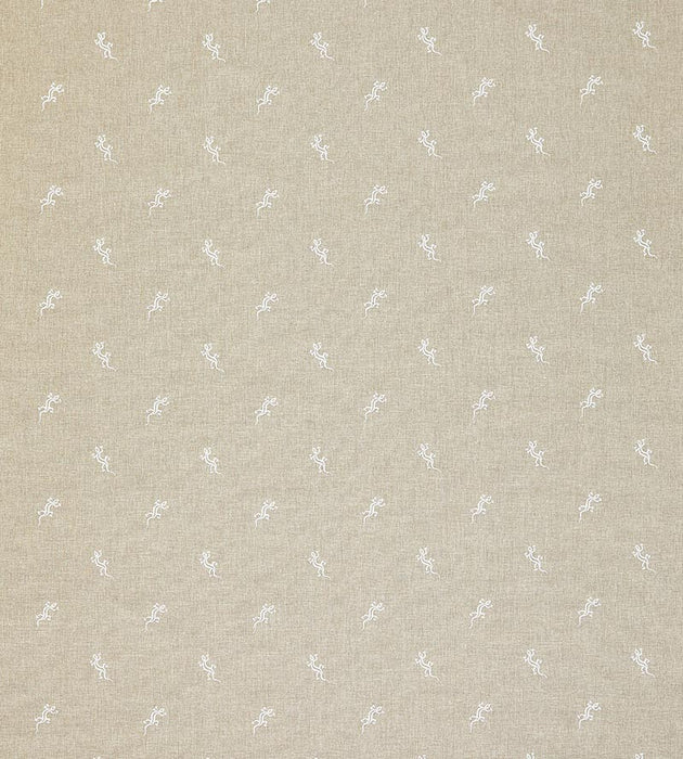 Scalamandre Gecko Embroidery - Outdoor Limestone Fabric SC 000127319