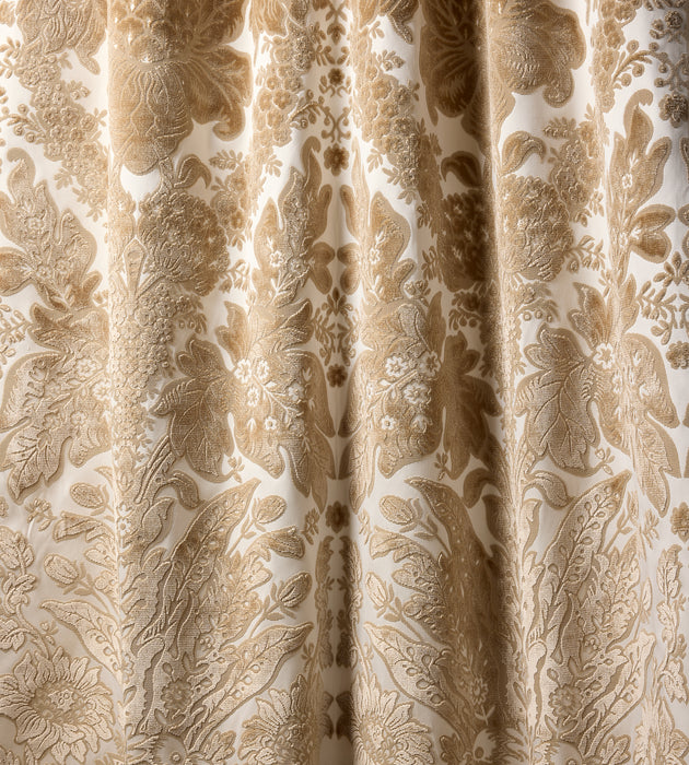 Scalamandre Regis Velvet Damask Fawn Fabric SC 000127321