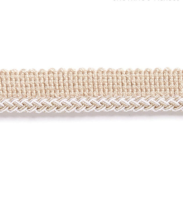 Scalamandre Georgica Braided Cord Linen Trim Sample SC 0001C303