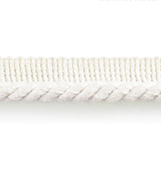 Scalamandre Anders Linen Cord Blanc Trim Sample SC 0001C308