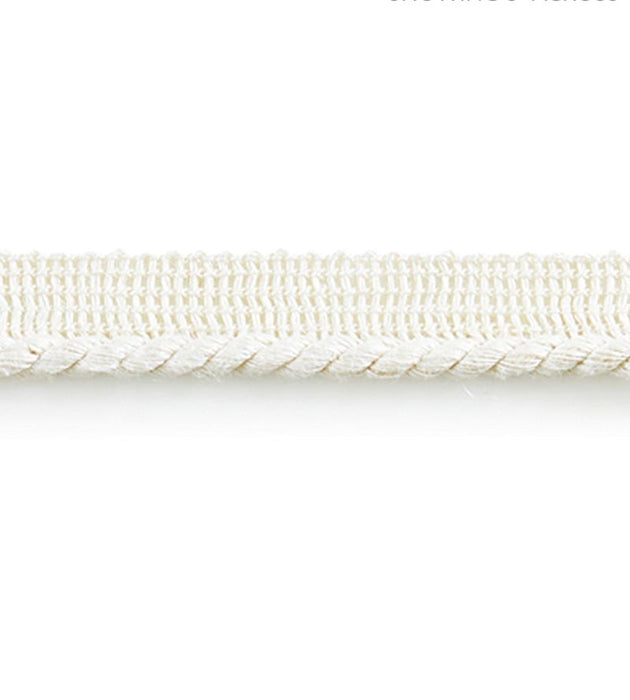 Scalamandre Liam Linen Cord Blanc Trim Sample SC 0001C309